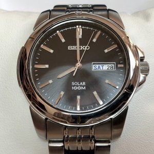 Seiko Solar Men's Watch with Full Bracelet SNE093
